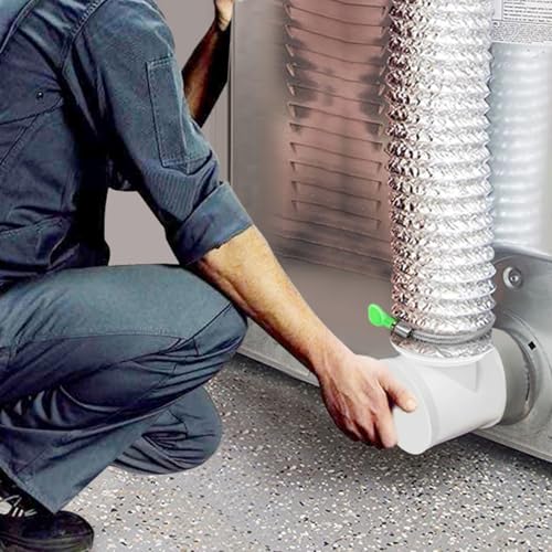 Kit de ventilación de secadora de 4 pulgadas con placa empotrada y codo de 90 grados 3