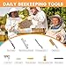 BeeTech outlet Bee Hives and Supplies Starter Kit Hand Painted 10 Frame Beehive Starter Kit All Beginners Kit Includes Beekeeping Supplies Tool Set and Cowboy Beekeeper Hat with Veil