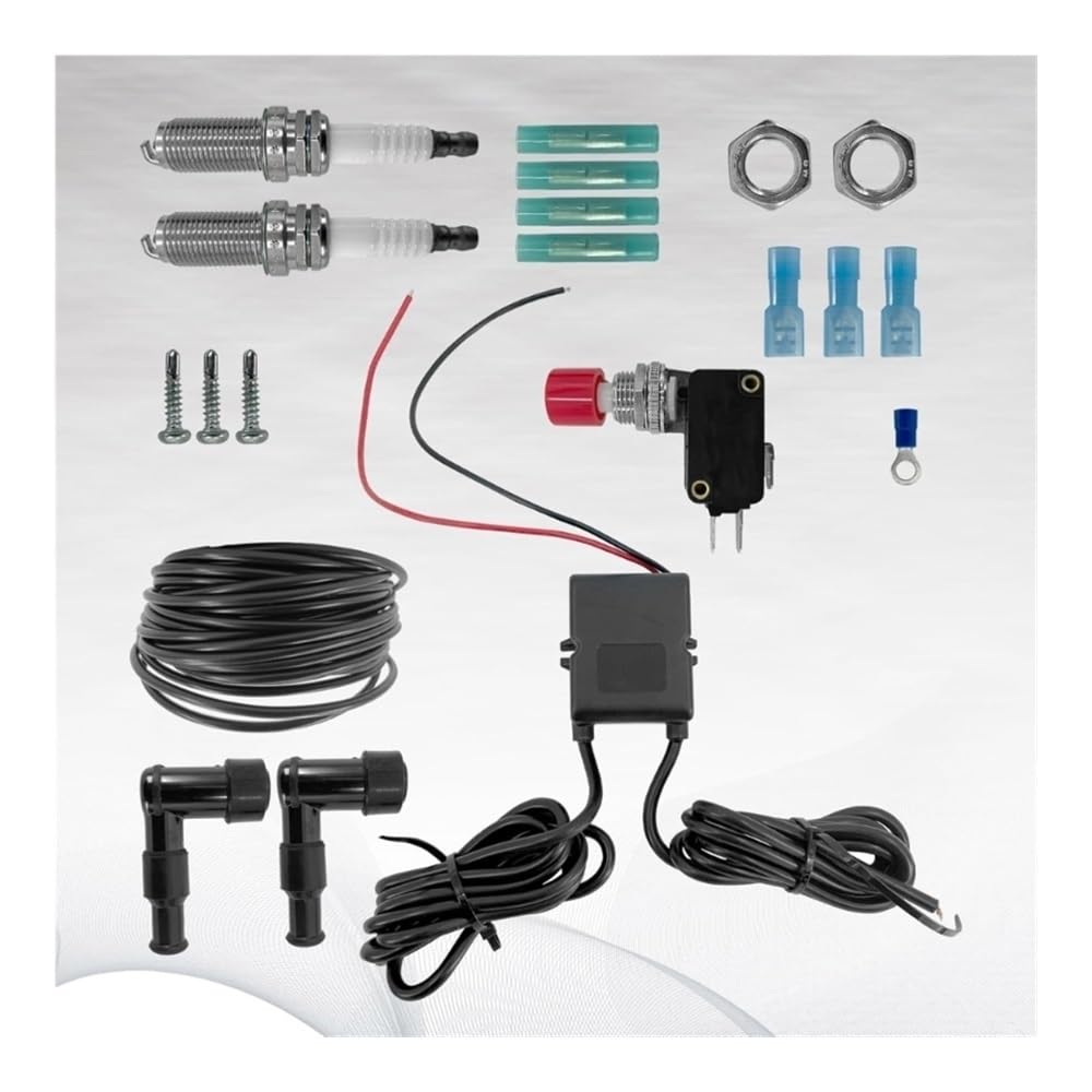 Bujías encendido Kit De Lanzallamas Doble Universal Para Motocicleta, Coche, Camión, Juego Llama Escape, Incluye Todas Las Piezas Instalación H9EE