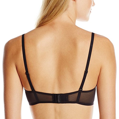 Maidenform Love The Lift Plunge Pu Lace Demi Bra Ivory/Gentle Peach 36B #TOP2