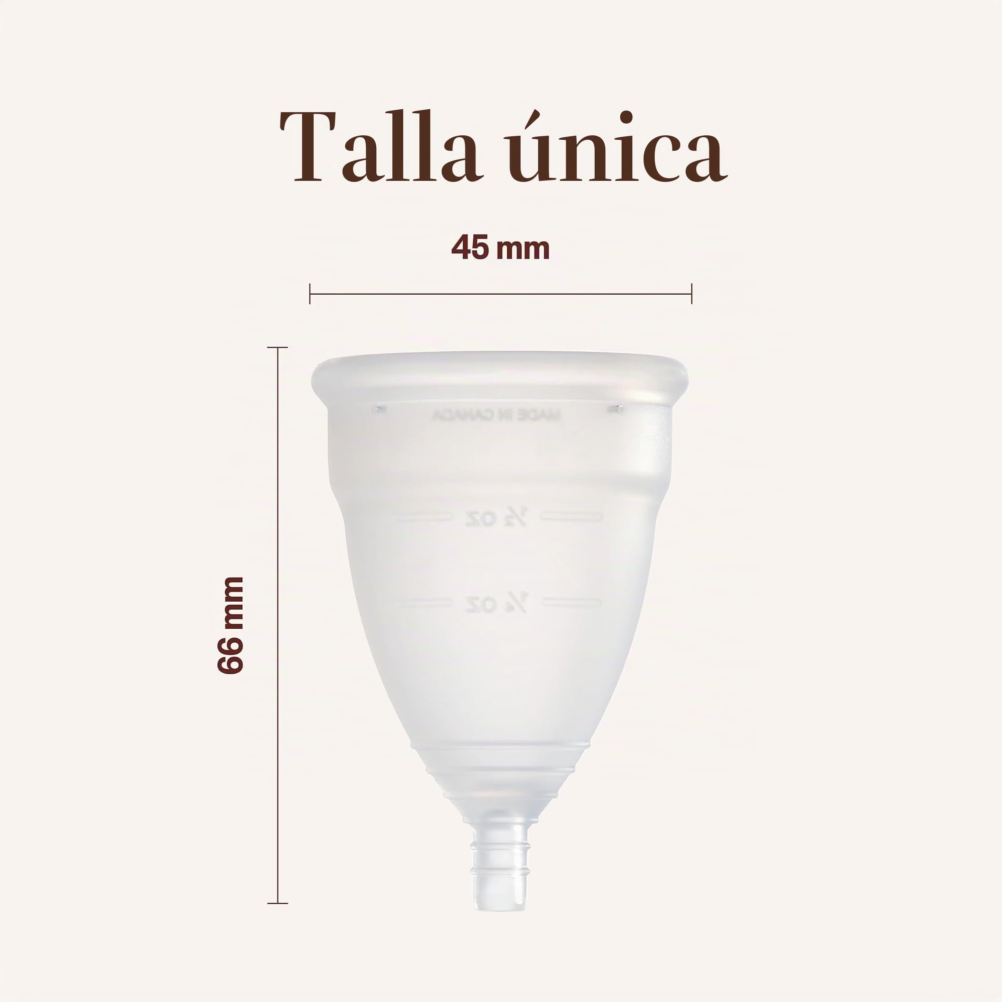 DivaCup Copas Menstruales Modelo 2. 100% Silicona de Grado Médico, Libre de BPA. Alternativa Segura y Sin Fugas a Las Compresas y Tampones
