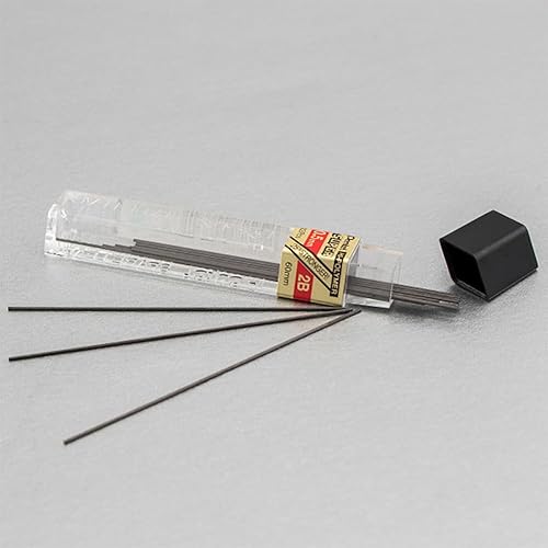 Miniatura 2 de Pentel Recambio de plomo de polímero súper alto (0.020 in) fino, 2B, 36 piezas en total