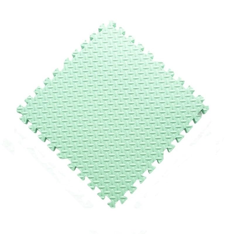 Lote de 6 Alfombrillas de Rompecabezas de 30 x 30 cm, for Jugar, baldosas, alfombras, baldosas de Suelo, Alfombra de Espuma EVA Suave, Almohadilla de Escalada(Mint Green)