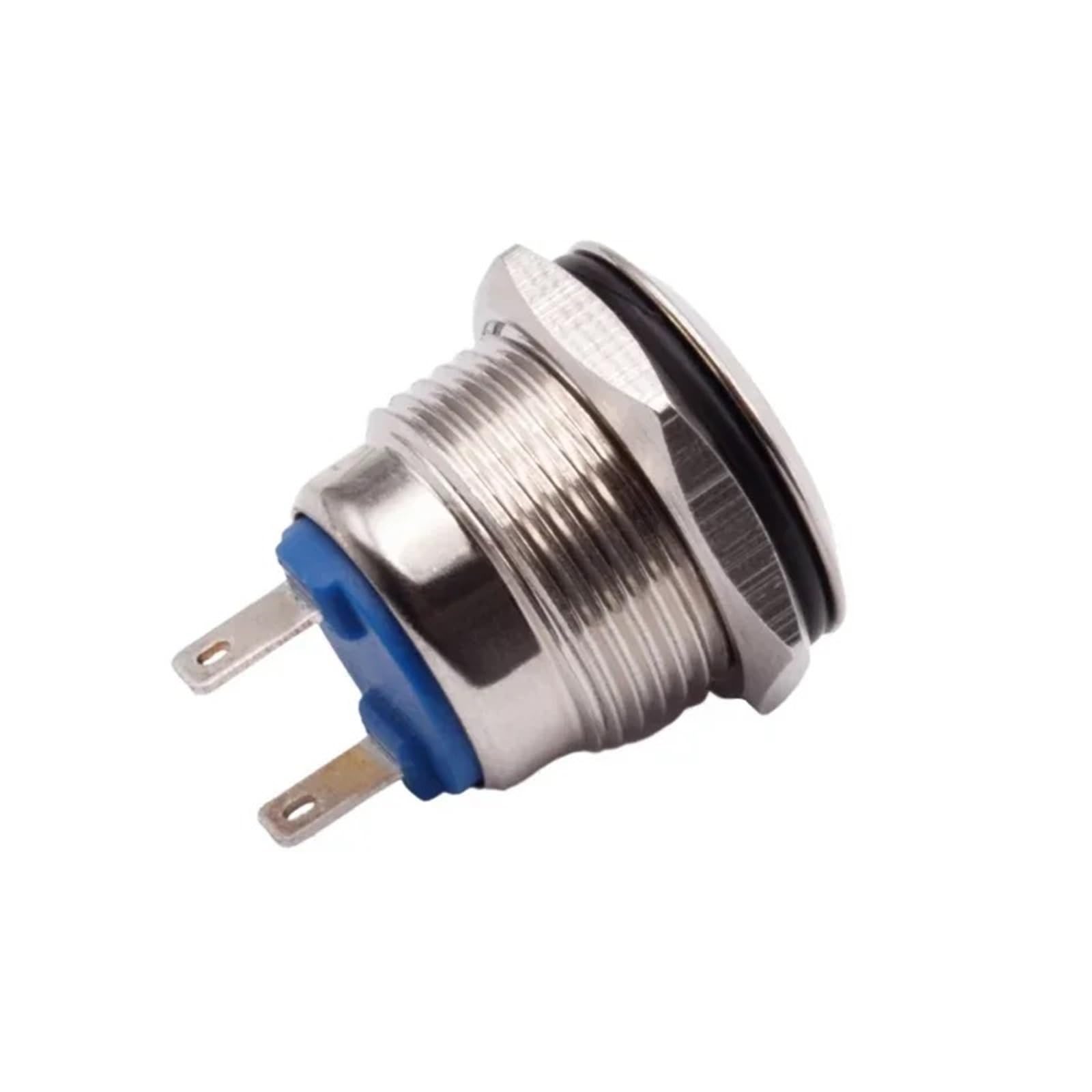 Luz indicadora de LED de Metal de 16mm lámpara indicadora montada en Panel lámpara de señal 12V 24V 220V LED rojo verde azul 1 Uds(Other voltage Red)