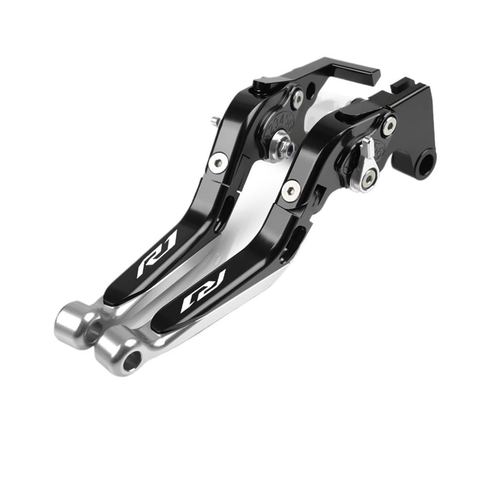 EMQDCAZ for YZF R1/R1M/R1S 2015-2021 Adjustable Folding Brake Clutch Levers Handlebar Grips Handle Lever Motorcycle Accessories Brake Clutch Reservoir Levers