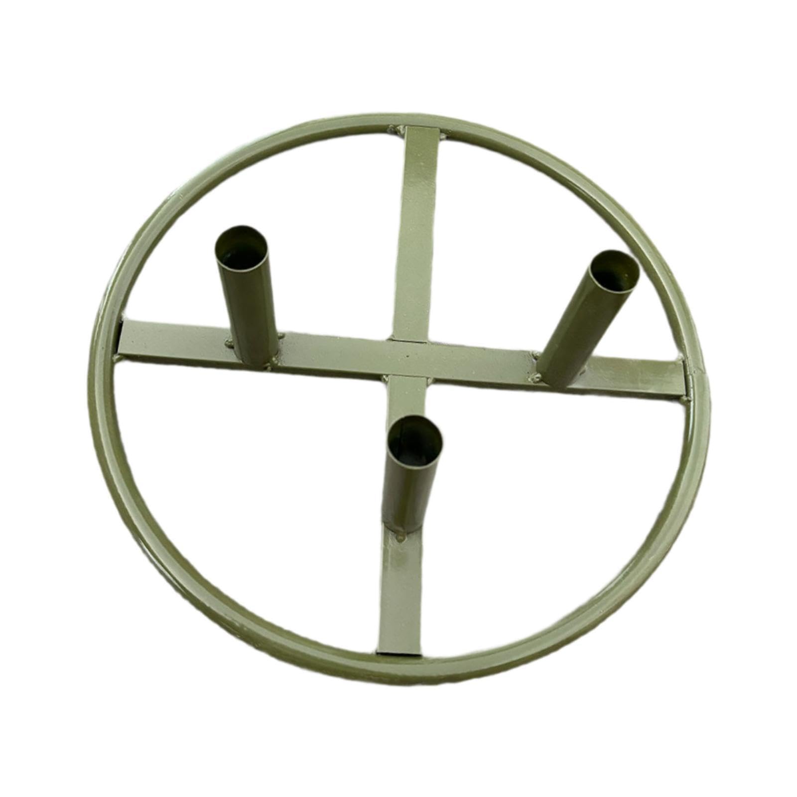 Base de hierro para exhibir flores en forma de poste, ideal para arreglos florales grandes, ideal para bodas y fiestas. Base para flores grandes de pie para el hogar, verde