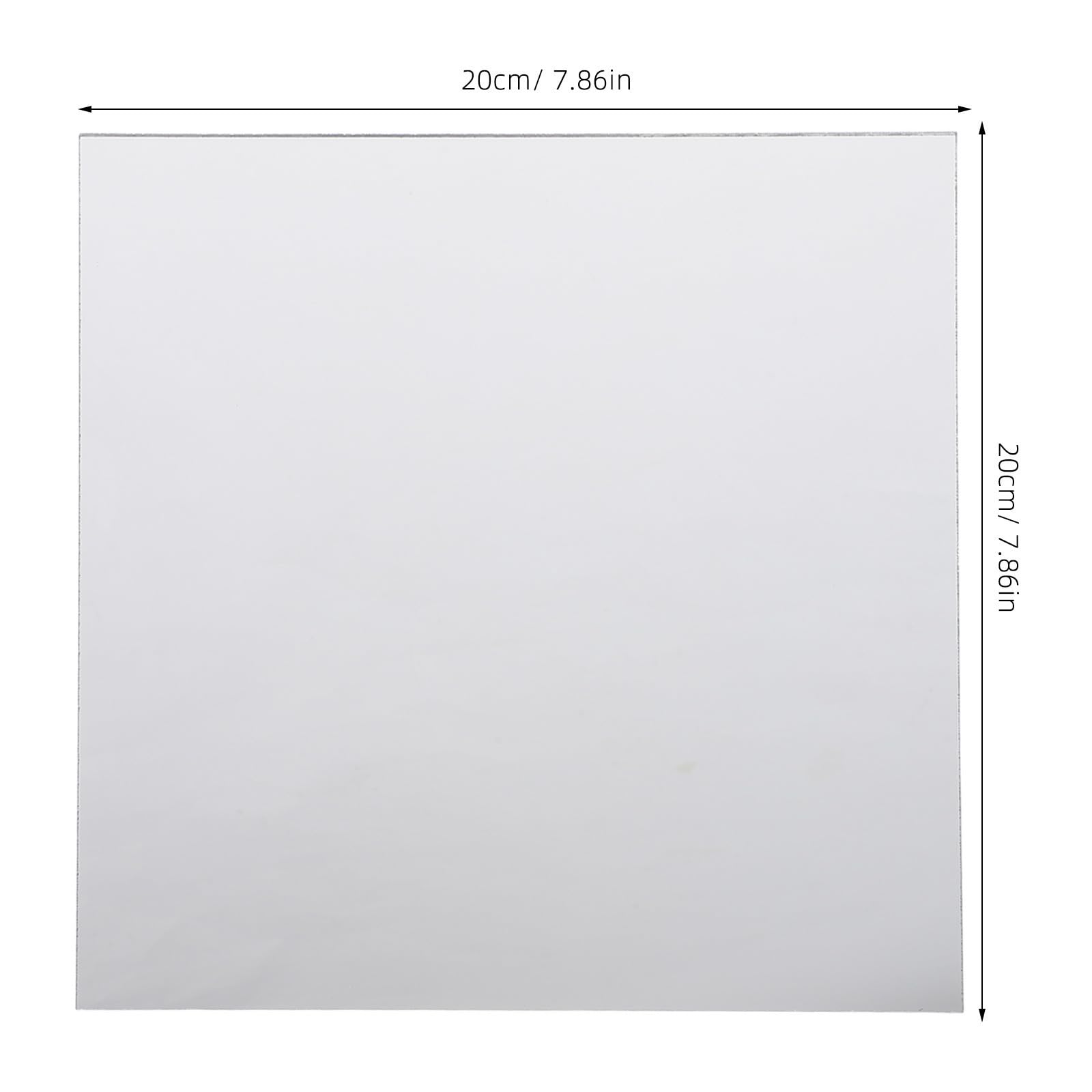 Alipis 10 Piezas Espejo Decorativo de Pared Cuadrado de Acrílico Plata, Autoadhesivo Marco, Ligero y Resistente a Impactos para Sala de Yoga o Gimnasio