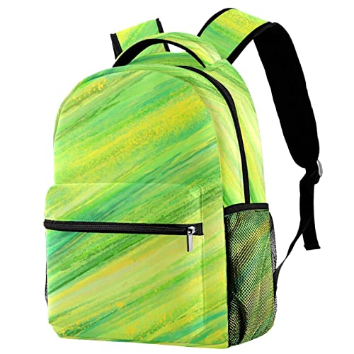 Sac à dos voyage vert anti-mal de dos avec poche gourde pratique