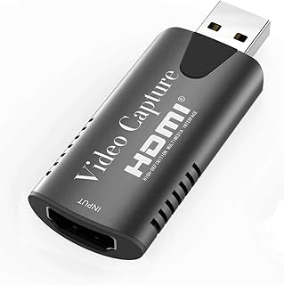 TERRIFI 4K HDMI Video Capture Card, HDMI to USB 3.0 Record Capture Device, 1080P 60FPS Record Capture Device Adapter for Streaming, Live Broadcasting, Video Conference, Teaching, Gaming