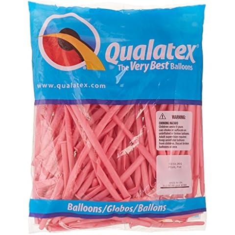 Qualatex 22942 260QPRL PINK 100CT Modelling or Twisting Balloons Cover