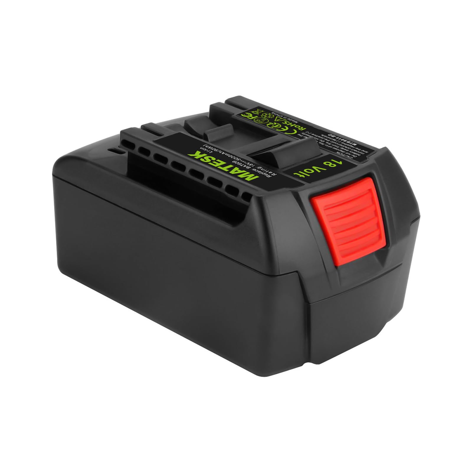 18V 5000mAh BAT609 Batterie pour Bosch BAT619G BAT619 BAT609G BAT618 BAT618G BAT610G CRS180 CFL180 CCS180 BSH180 CAG180B HDB180, GSR 18 V-LI, GBH 18 V-LI, GHO 18 V-LI, GWS 18 V-LI
