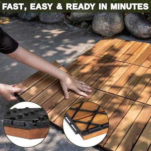 Dalles de terrasse bois pour rénover facilement un sol de balcon abîmé - 5