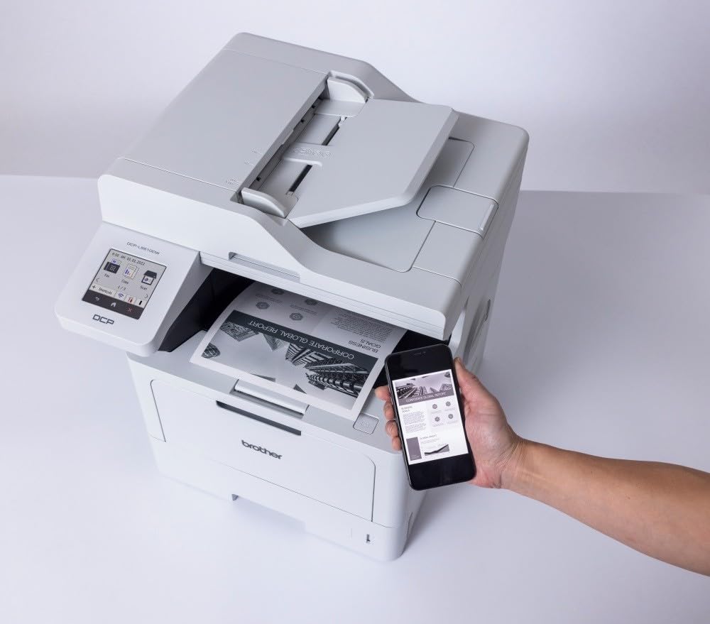 Brother DCPL5510DW Multifunzione Laser Monocromatica 48 ppm Stampa Scan Fronte/Retro Touchscreen 8,9 cm WiFi LAN USB