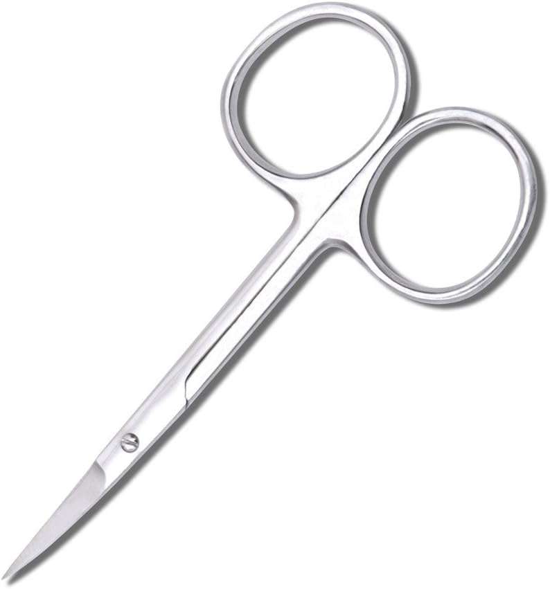 ThreadNannyEmbroidery Scissors Curved Pointed Tip Sharp Metal Precision - Small Sewing Scissors for Cross-Stitching, Crafts, & More - Needlepoint Scissors Made from German Stainless Steel 3.5 inch
