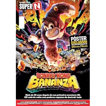 Capa do livro Donkey Konga Bananza - Superpôster Super N