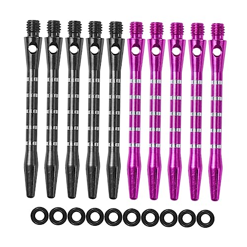 BRIGHTFUFU Accessories 10 Sets of Shafts Short Aluminum Alloy Stems 2ba Groove Barrels Improve Accuracy Speed