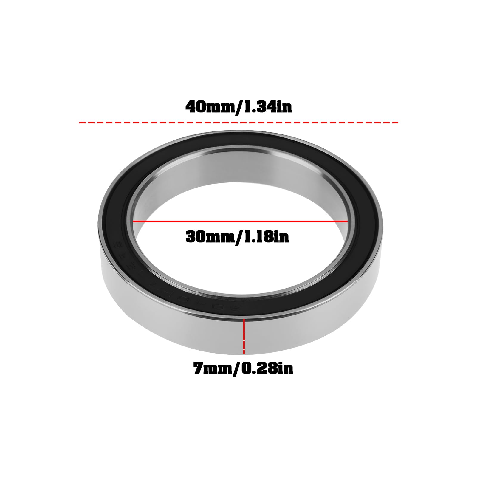 Roulements de Vélo 2x 30407-2RS 3040H7-2RS Compatible avec SRAM DUB 30x40x7mm