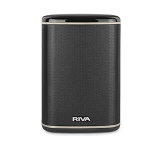 Upgraded Arena Wi-Fi Bluetooth Hi-Fi Speaker, 6 Drivers, 50W, Multiroom Music System, Support Airplay 2, Chromecast, Spotify Streaming (Black)