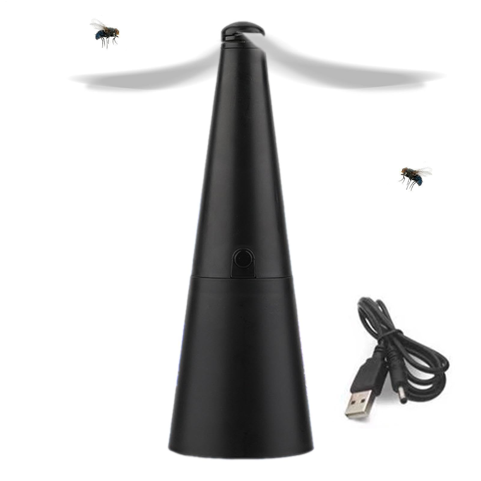 Table Fly Fan Usb, 24.5x8.5x8.5cm Portable Rechargeable Repel Fan