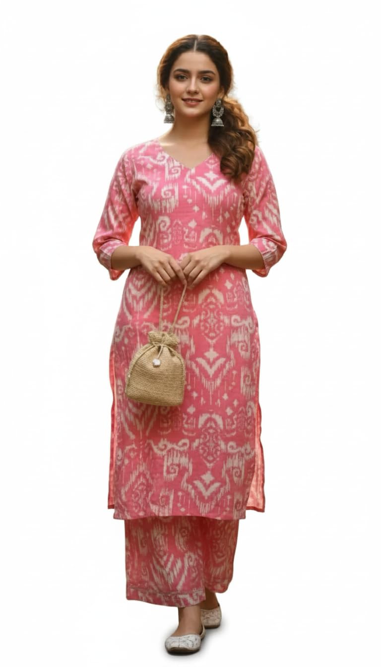 the sassy life Trendy 2 Piece Pink co-ord Set for Women Stylish Modern Outfit Elegant Design Premium Fabric Comfortable Perfect for Office Parties Travel Brunch-picture-10