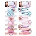 WENTS Haarspange Eiskönigin 12PCS Haarspangen Haarring Kinderschmuck Haarschmuck Eiskönigin Schmuckset für Kinder Exquisite Cartoon Schleifefür Geburtstag Geschenk