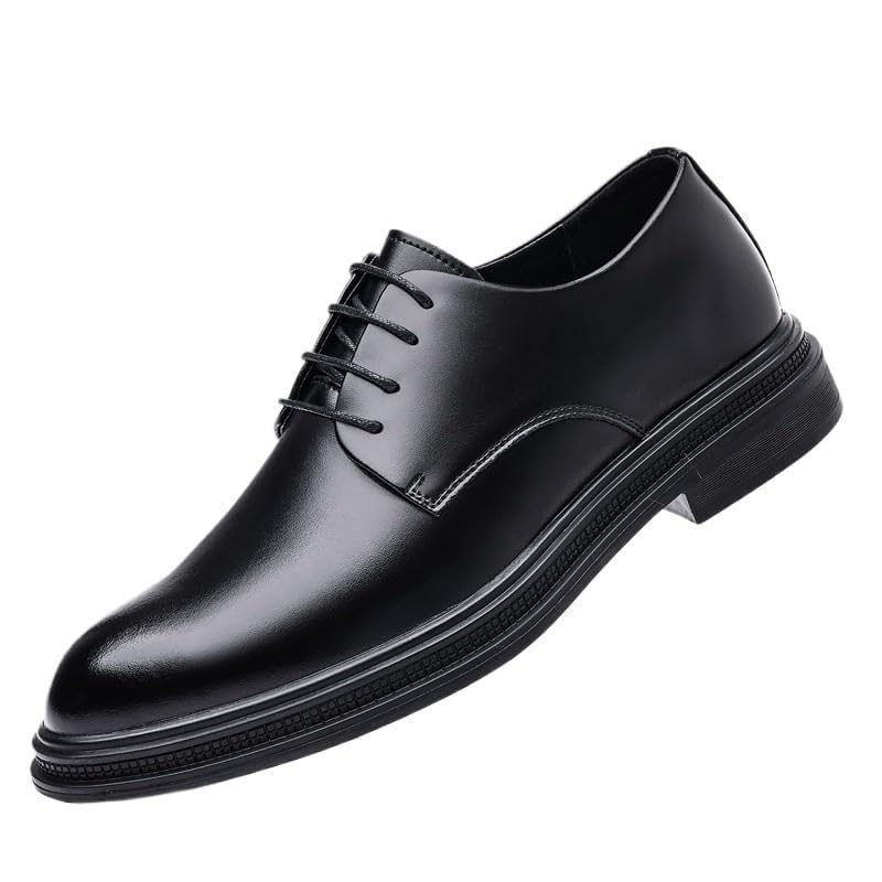 Men's Dress Business Casual Mens Classic Lace-Up Brogue Oxfords Shoes Modern Formal Leather Derby Shoes