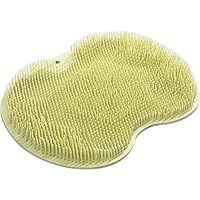 Terug Exfoliërende Bad Was Pad, Badkamer Terug Scrubber Wandmontage Zuignap Siliconen Rug Exfoliator Voet Massage Pad Massage Kussen, Voet Cleaner Massager Mat Met Zuignappen (Color : Blue