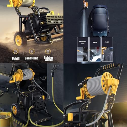 High Pressure Washer, 200Bar Adjustable Pressure High Pressure Washer Car Wash Foam Generator Car Washer - Image 3