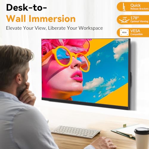 Image of Touchscreen Monitor 27 Inch 2K 100Hz Gaming Monitor with Webcam, QHD 2560x1440 IPS PC Monitors, 10-Point Multi Touch Screen Computer Monitors, with USBC HDMI Ports, Built-in Speakers