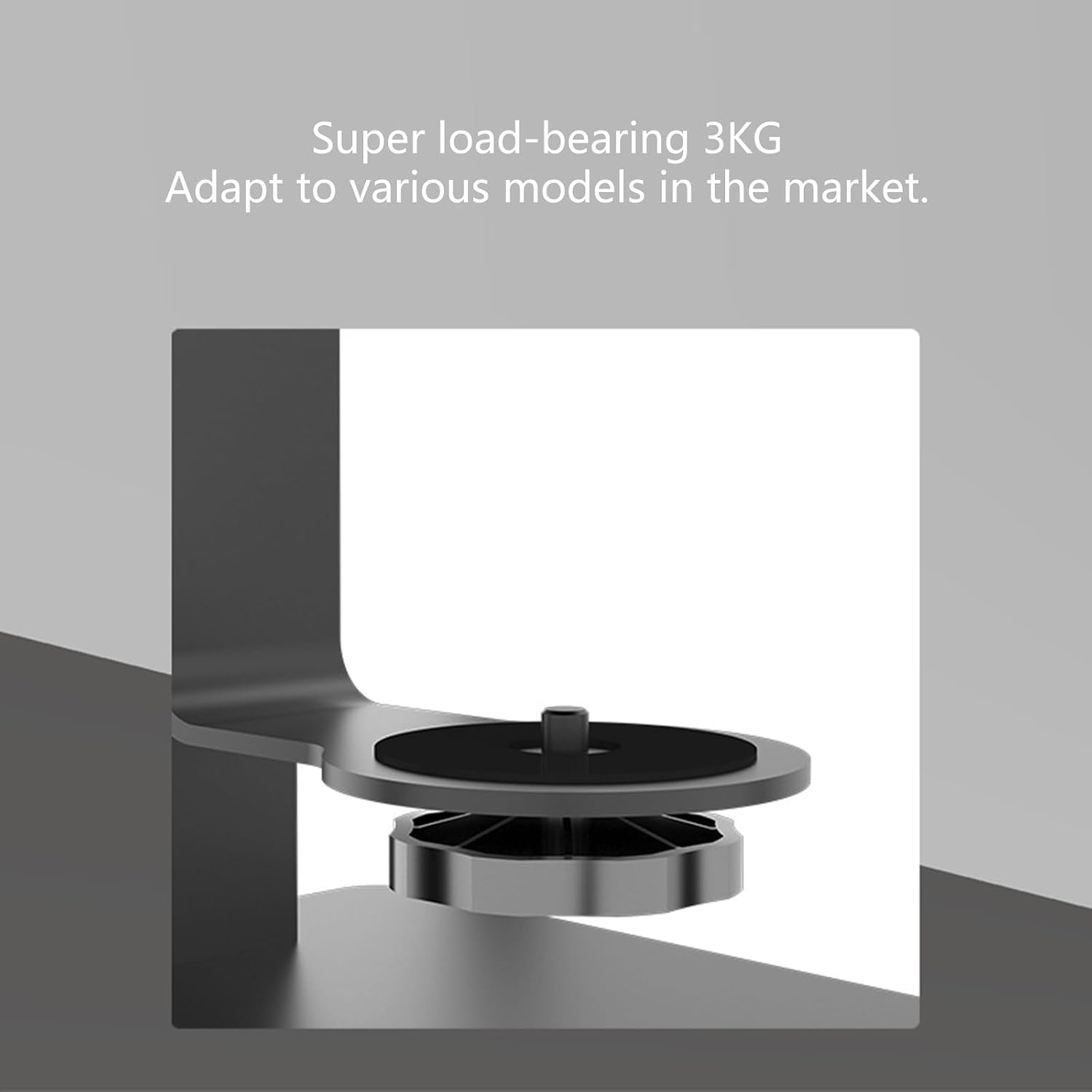 Aluminum Alloy Projector Desktop Bracket Holder Storage Rack Ceiling Mount Adjustable Angles 360 Degree Rotation