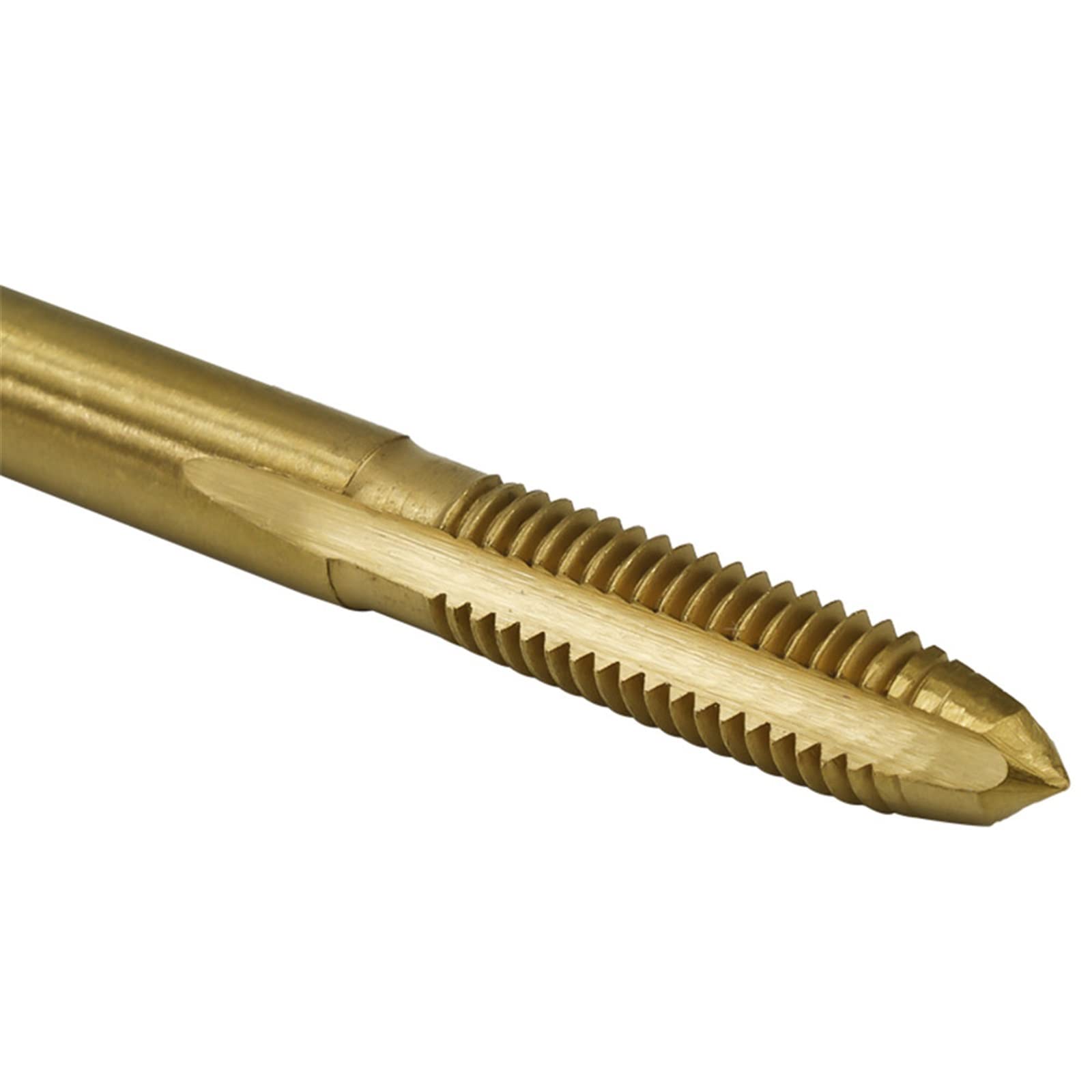 Set di 5 Maschi a Mano Rivestiti in Titanio M3 M4 M5 M6 M8 HSS con scanalatura Dritta, Maschi per Filettatura Destra, Set di Punte filettate MINGPING