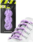 Caterpy RUN - Ultimate No Tie Shoelaces for Adults & Kids - Versatile & Easy-to-Use Shoe Laces - Purple Lilac, Standard, Single Pack