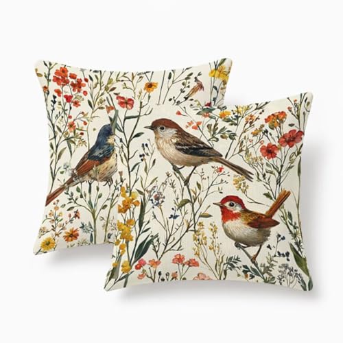 Housse de coussin impermeable anti tache lin beige 60x60