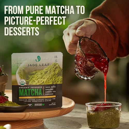 Image of Jade Leaf Matcha Organic Culinary Grade Matcha Powder - Japanese Green tea for Baking, Smoothies, Lattes, and Skin Care, 30g / 1.06 Ounce (Pack of 1)