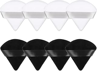 8 Pieces Triangle Powder Puff Super Soft Face Triangle Makeup Puff for Face Body Loose Powder Cosmetic Foundation Makeup T...