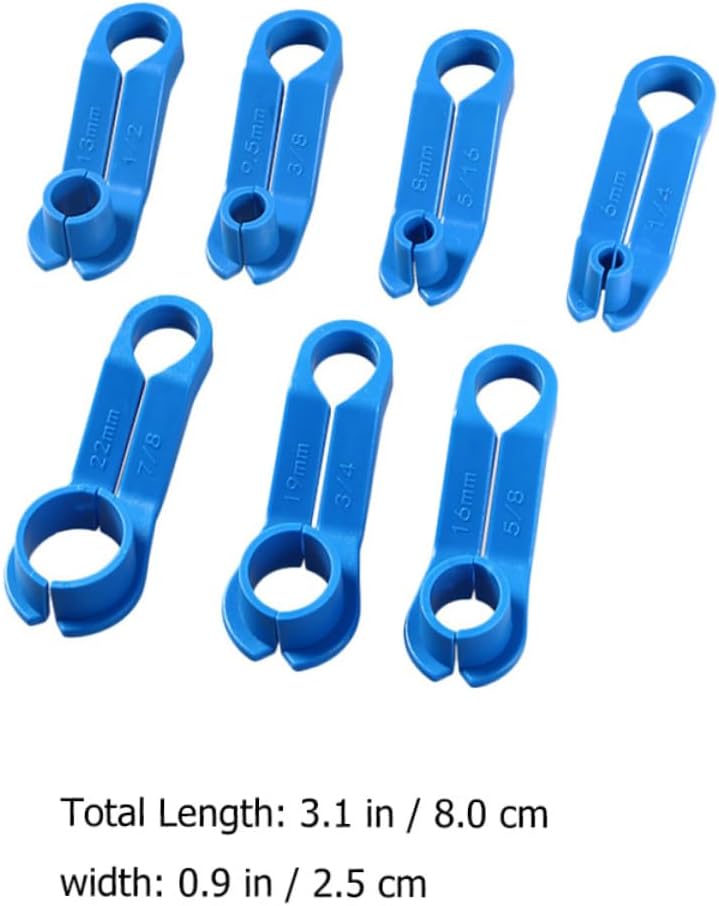 Ciieeo 7Pcs Fuel Line Disconnect Tool Durable Cooler Line Removal Tool for Maintenance Compatible with Domestic Import Vehicles Easy One Handed Operation