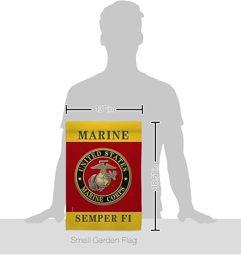 Miniatura 2 de Bandera del Cuerpo de Marines de los Estados Unidos USMC Semper Fi de doble cara para decoración de césped, regalo para casa, jardín, patio,