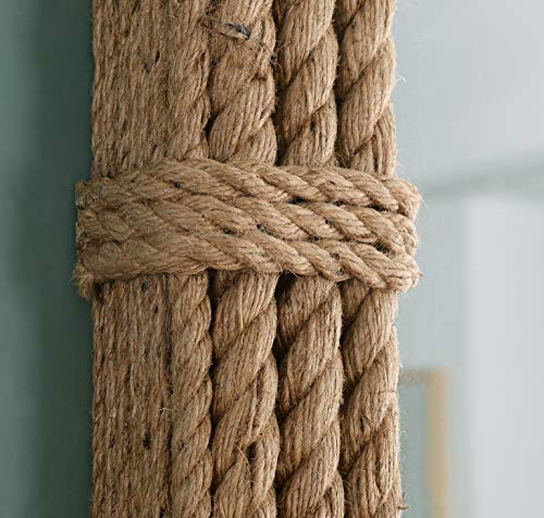 Kenroy Home 60206 Rudy Wall Mirror with Natural Rope Finish, Rustic Style, 41" Height, 28" Width, 2" Depth, Medium - Image 6
