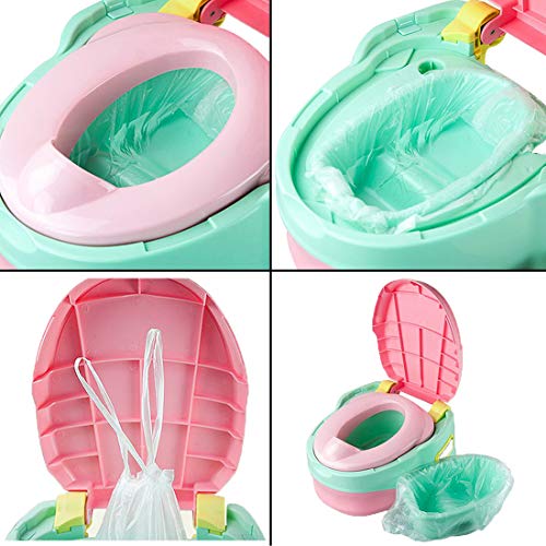 120 Pack Portable Potty Chair Liners Drawstring Bags, Universal Potty Training Toilet Seat Liner Bags For Kids Toddler Outdoors Travel For Toilet Potty Bags #TOP2