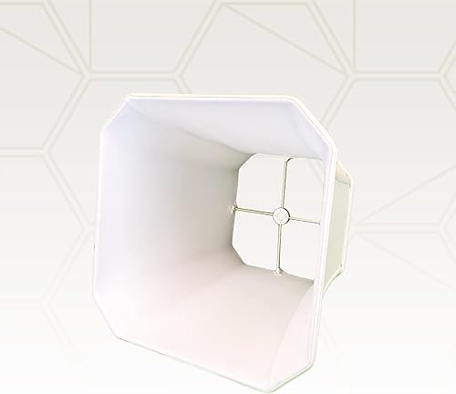 Miniatura 3 de Royal Designs - Pantalla de campana de esquina de corte cuadrado, cáscara de huevo de lino, 9 x 16 x 13 pulgadas