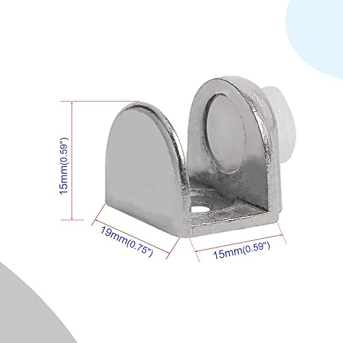 Miniatura 2 de Aopin Soporte para estante de vidrio, soporte de abrazadera de vidrio, soporte de abrazadera de vidrio, abrazadera de clip, adecuado para