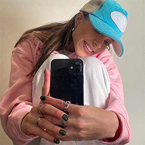 Briskorry Dames Y2K roze capuchontrui letters print eenvoudig lange mouwen sweatshirt leuke mode tieners meisjes mantel grote maten streetwear overgangsjas - Image 5