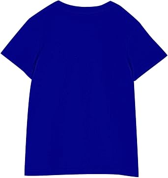 Casual Shirts for Girls Short Sleeve Solid Crewneck Tops 2025 Summer Basic T-Shirts Kids Cute Tunic Tops