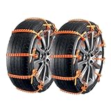 Schneeketten Für Autos, 20 Stück Schneeketten Für Autoreifen, Rutschfeste Wiederverwendbare Schneekette Kabelbindern Autos, Verstellbare Universal Rutschfeste Winter Schneekettengriffe, Für SUV LKW