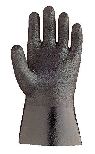 Best Glove 6781R-06-10 Insulated Neo Grab, 12" Gauntlet with 6" Nitrile Laminated Sleeve, Large, Black (Pack of 12)
