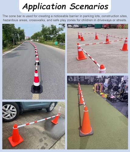 Barras telescópicas retráctiles de cono de seguridad 5 piezas miniatura 2