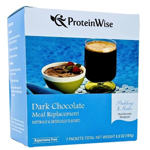 Image of Proteinwise - Dark Chocolate Meal Replacement Shake or Pudding - 7 /Box