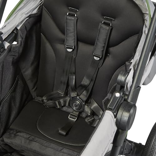 Larktale caravan coupe V2, Gray/Black - Compact Stroller/Wagon for Kids & Babies - Seats up to Two with 147 lbs. Total Weight Capacity - Dual Sun Canopies, Reclining Seats - 2024 Version