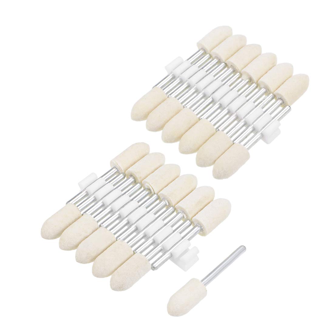 Wool Felt Polishing Bits - 20 Pack -10