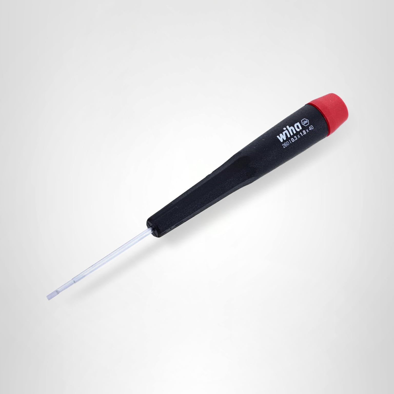 Wiha 96018 Slotted Screwdriver with Precision Handle, 1.8 x 40mm